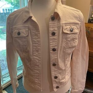 Elle Jean jacket cream with pale pink undertone